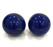 2 Pcs Best Quality Blue Color Lapis Lazuli Ball/Spheres Stone,Lapis Spheres picture
