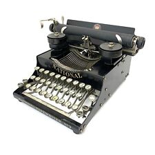 MUSEUM 1918 National Portable No.2 Typewriter w/Case Antique Schreibmaschine Vtg picture