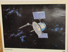 VINTAGE 1970s FLTSATCOM FLEET SATELLITE COMMUNICATIONS SYSTEM SPACECRAFT POSTER picture
