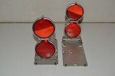 Nice Vintage ANTHES Folding Reflective Metal Red Roadside Auto FP Flares Rare picture