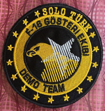 SOLO TURK Turkish - Airforce PILOT chest F-16 SHOW TEAM Patches badge DEMO TEAM picture