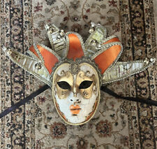 Vintage full face Venezian Hand Made Mask Made In Italy picture