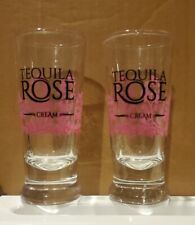 TEQUILA ROSE Strawberry Cream (SET OF 2) Shot Glasses w/ Heavy Base picture