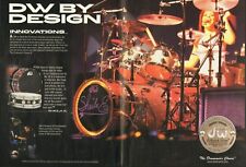 2004 2pg Print Ad of DW Drum Workshop Collector's Series Drum Kit w Sheila E picture