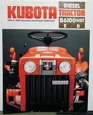 1981 Kubota B6100HST Diesel Tractor Specifications Agricultural Sales Folder picture