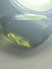 A Rare 23.7 CARAT faceted Moldavite Gr8 Investment Gemstone 💯 AUTHENTIC Read picture