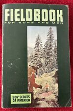 vintage 1970 Fieldbook for boys and men Boy Scouts of America BSA field guide picture