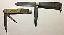 Lot of 2 WW2 Pocket Knife Knives Streamline Sword Camillus Electrician Knife picture