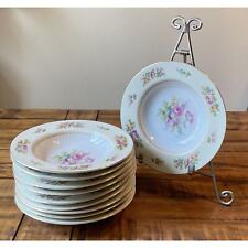 Unmarked Noritake Rose China 8” Pasta/Soup Plate Empire” Occ.Japan Set of 10 Exc picture