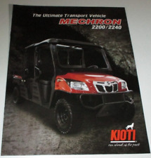 *Kioti Mechron 2200 & 2240 Utility Vehicle UTV Sales Brochure ORIGINAL 11/12 picture