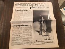 ORIGINAL VINTAGE GRUMMAN AVIATION 1973 PLANE NEWS PUBLICATION - F-14 picture
