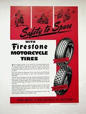 1951 Firestone Motorcycle Tires - Vintage Advertisement picture