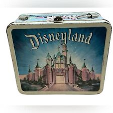Vintage 1957 Disneyland Castle Jungle Cruise Metal Lunchbox ULTRA RARE NO HANDLE picture