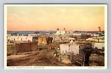 Pueblo Of Isleta NM-New Mexico, View Of Village Area, Antique, Vintage Postcard picture