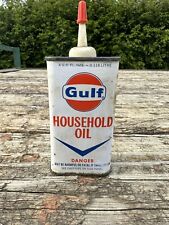 Vintage Gulf Household Metal Oil Can 4 oz. picture