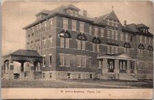 TIPTON, Indiana Postcard ST. JOHN'S ACADEMY School Building View c1910s Unused picture