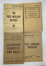 LOT 2 WW2 Army FIELD MANUALS FM 22-5, FM 21-150 + FM 6-140-1958, Field Artillery picture