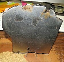 6.25 inch SLAB OF CAMPO DEL CIELO   METEORITE SLICE 986 GMS  STAND; 2.2 LBS picture