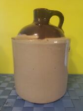 1/2 Gallon Two Tone Moonshine Stoneware Jug Antique Unbranded Whiskey Jug, Empty picture