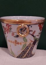 Chamberlain’s Worcester Porcelain Thumb And Finger Pattern Cachepot Planter picture