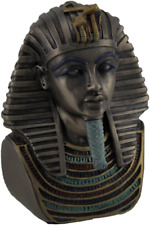 4 Inch King TUT Death Mask Bust Cold Cast Resin Antique Bronze picture