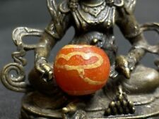 Tibetan Nepalese Himalayan Ancient agate Old Dzi Talisman eye Beads Amulet picture
