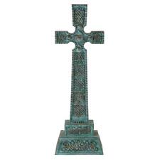 Irish Blessing Cross 24 inches Features Celtic Knotwork and a Weathered Facade picture