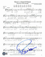 PETER NOONE SIGNED THERE'S A KIND OF HUSH AUT0 SHEET MUSIC BAS HERMAN'S HERMITS picture