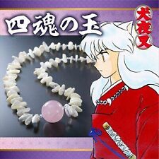 Inuyasha Shikon no Tama Shell Necklace with Rose Quartz Ball Hanyou no Yashahime picture