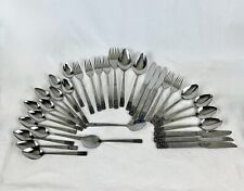 34 pc Lot Carlyle Stainless Steel Cameo Flatware 6 Place Settings Serving Extras picture