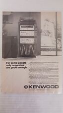Vintage 1978 Kenwood Stereo Equipment Black & White Print Advertisement picture