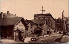 Elizabeth PA Plum St Looking East - Horse & Wagon - NICE c.1910 Vintage Postcard picture