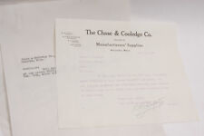 1927 Lamson Goodnow Chase Cooledge Mfr Reps Holyoke MA - Letter Ephemera L38D picture