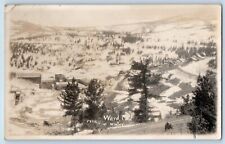 Ward Colorado Postcard RPPC Photo Winter Scene Bird's Eye View 1927 Vintage picture
