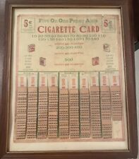 Tobacco Pull Card- Camel, Lucky Strike, Old Gold And Chesterfield picture
