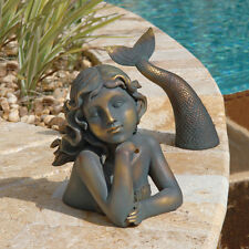 Two Piece Maritime Beauty Sweet Siren Mermaid Garden Flowerbed Pool-Side Swimmer picture