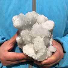 3.7LB Natural White Calcite Quartz Crystal Cluster Mineral Specimen Healing picture