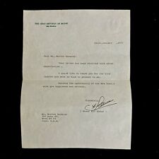 RARE Authentic Anwar Sadat Signed Personal Letter Dated Cairo, January, 1977. picture