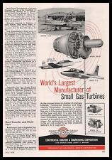 1958 Continental Aviation Temco Beech Cessna Photos Gas Turbine Engines Print Ad picture