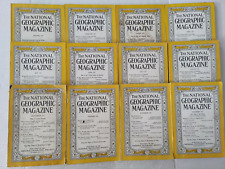 1951 Full Year of National Geographic Magazine Lot Of 12 picture