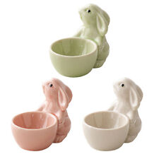 Egg Cup Ceramic Boiled Holders Cups Animal Figurine Hand Painted Easter Decor picture