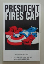 Vintage 1986 Captain America promo poster: Marvel Comics 17x11 promotional pinup picture