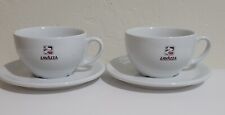 Set of Two  Lavazza Italy Vintage Large Coffee Cups Saucers picture