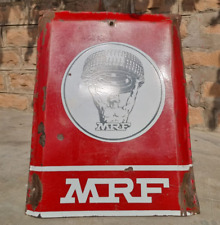 1940's Old Antique Vintage Rare MRF Tyres Enamel Embossed Sign Board Collectible picture