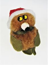 Owl Squirrel Critter Nut Shell Plush Vtg 1979 Dan Dee Holiday Christmas Ornament picture