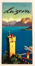 Original Vintage Travel Brochure - SWITZERLAND - LUZERN - SCHWEIZ - CITY - 1930s picture