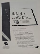 1942 Underwood, Elliott, Fisher Typewriter Fortune WW2 Print Ad Q2 War Effort picture