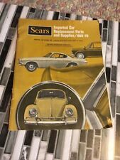SEARS 1969-70 IMPORTED CAR REPLACEMENT PARTS SUPPLIES CATALOG VW PORSCHE ETC picture