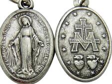 MRT Catholic Miraculous Mary Holy Medal Gift Silver Tone Metal 7/8
