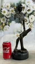 100% Solid Bronze Figurine Musician Johann Strauss Music Statue Figure picture